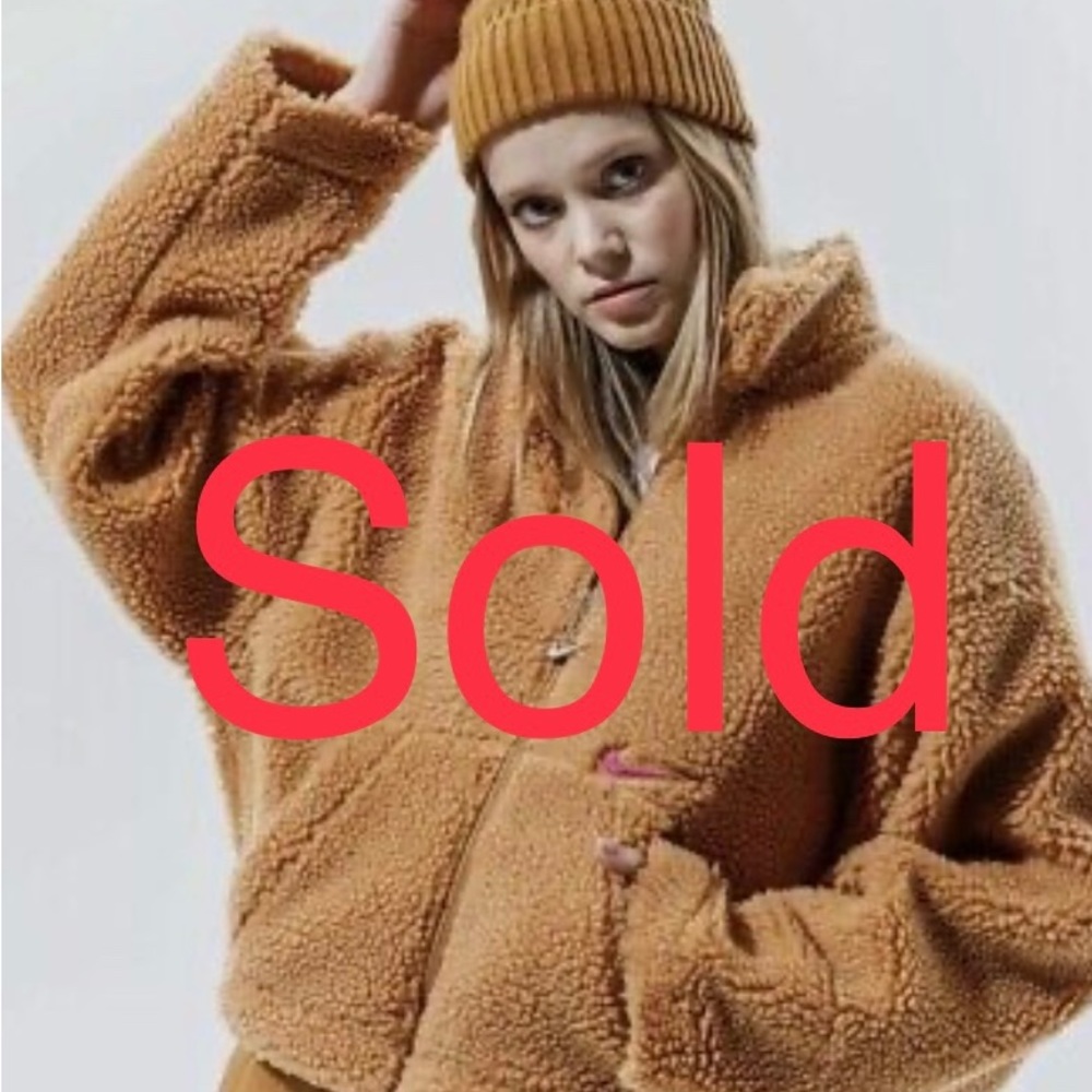 Nike Sportswear Swoosh Womens Jacket Sherpa Fleece Size L